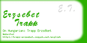 erzsebet trapp business card