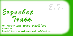 erzsebet trapp business card